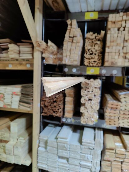 Grenen sierlijst B30mm x D10mm x L2400mm