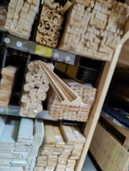 Grenen sierlijst B30mm x D10mm x L2400mm