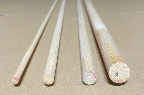 a Rondhout grenen 28mm