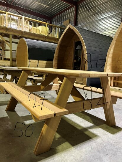 Picknicktafel van Red Cedar - 186 x 151 cm
