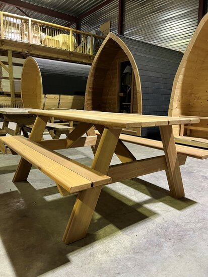 Picknicktafel van Red Cedar - 186 x 151 cm